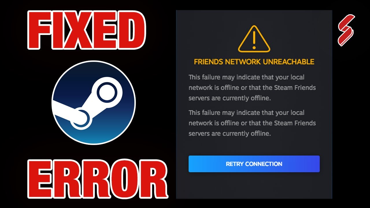 Steam フレンドネットワークに接続できない エラーでオフラインになってしまいフレンドサーバーがつながらない場合の原因と対処法 Game Line Crock ゲーム回線廃人