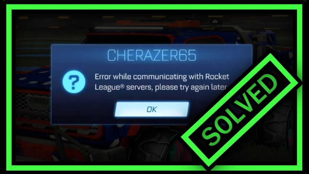 Fehler Bei Der Kommunikation Mit Den Rocket League Servern game-line-crock.com